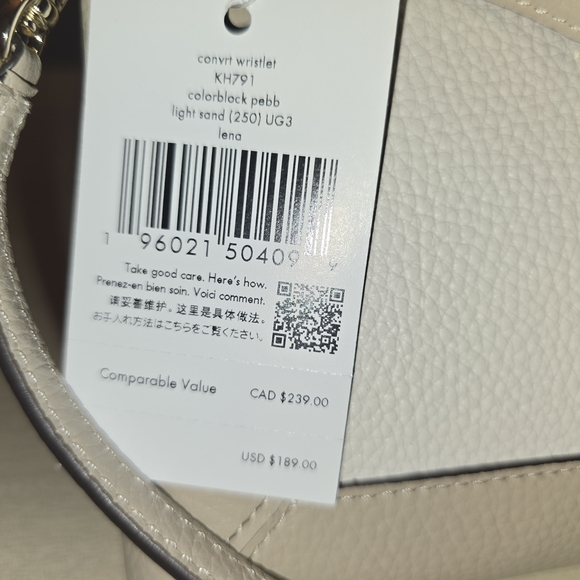 Kate Spade Lena Colorblock Convertible Wristlet, New with Tags! - Picture 4 of 12